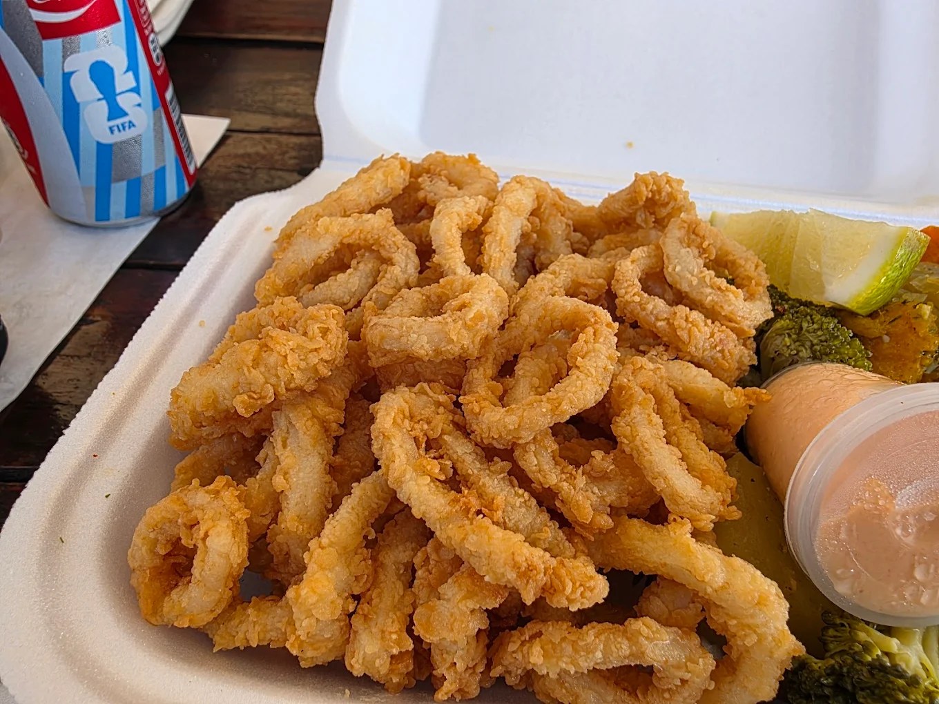 Fresh calamari